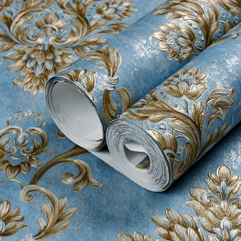 Self-Adhesive 3D Floral Wallpaper, Modern Flowery Style