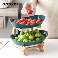 Serving Tray Set - Oval Fruit, Snack, Candy, and Cake Stand