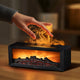 1 Unit of a Simulated Fireplace with Flame Effect, Remote-Controlled Humidifier Featuring Colorful Lights, Timing Function, Silent Operation, Suitable for Desktop Use, And Designed for Aromatherapy.