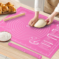 1pc EVA Baking Mat, 29.97x29.97 cm, Durable Food-Grade Countertop Rolling Mat with Measurement Guide, for Dough Rolling, Pie Crust, Bread, Candy, Cookies, Easy Clean Kitchen Tool for Home & Restaurant Use