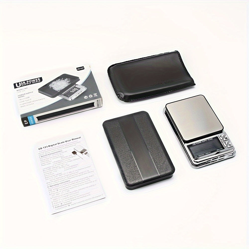 Stainless Steel Digital Scale, 1000g x 0.01g Precision