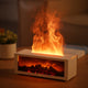 1pc USB Flame Effect Aromatherapy Diffuser, Vintage Style Electric Fireplace Humidifier, Ultrasonic Mist Technology, with Essential Oil Compatibility, Auto Shut-Off & Water Shortage Protection, for Bedroom, <10㎡ Area for Wi