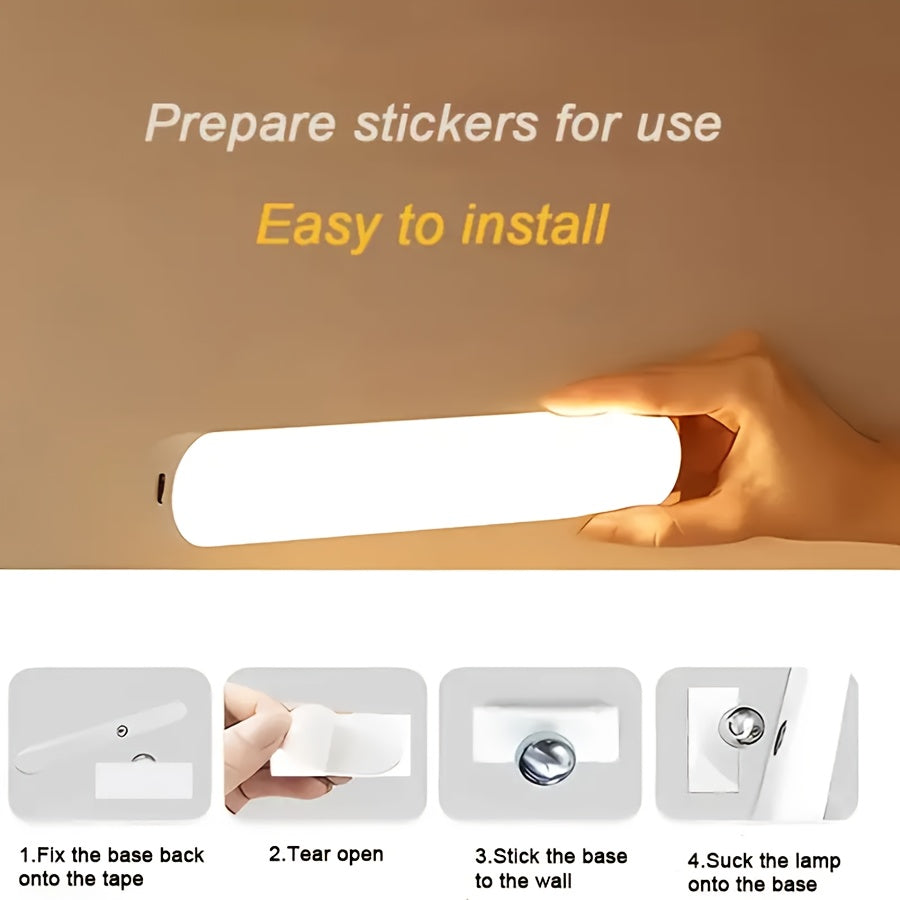 1/2 Modern LED Vanity Light, Makeup Mirror Lamp with Touch Control 3000K-6000K, USB Rechargeable, Magnetic Rotating Design for Dressing Table Mirrors, ≤36V, 1200mAh Battery