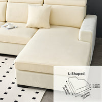 Modern Stretch Sofa Slipcovers - 1 Piece Polar Fleece Fabric Couch Protector, Machine Washable Sofa Cover, Fits Armchair to 4-Seater Sectional, Pet & Kid Friendly Furniture Protection