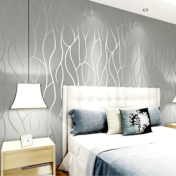 Textured Wallpaper, Self-Adhesive Peel and Stick Wall Covering