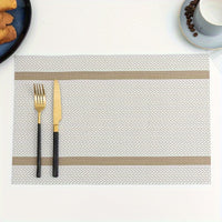 Washable Placemat, PVC Non-slip Heat Insulation Placemat, Heat Resistant Mat