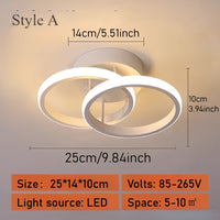 Pack of 1, modern black and white design LED ceiling light, suitable for corridors, stairs, entrance ceilings, wiring installation, suitable for holiday office, conference room, hotel lighting decoration
