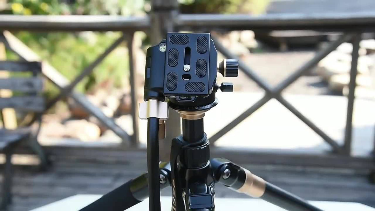 Pan-Tilt Head with Long Handle for Photography & Video, Smooth Damping Control