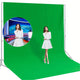 Large Screen Backdrop for Photography, Black/White/Green 3 colors