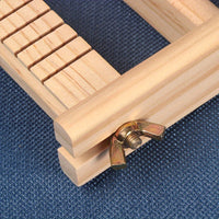 Wooden DIY Weaving Loom Kit, Handcraft Knitting Frame with Shuttle & Beaters, Yarn Weaving Tool for Tassel Tapestry & Carpet, No Electricity Required, Handmade Home Decor Craft Set