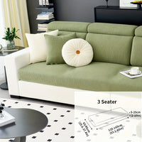 Modern Stretch Sofa Slipcovers - 1 Piece Polar Fleece Fabric Couch Protector, Machine Washable Sofa Cover, Fits Armchair to 4-Seater Sectional, Pet & Kid Friendly Furniture Protection