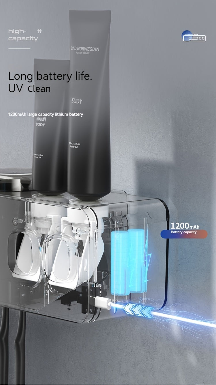 Intelligent UV Toothbrush Sanitizer Holde