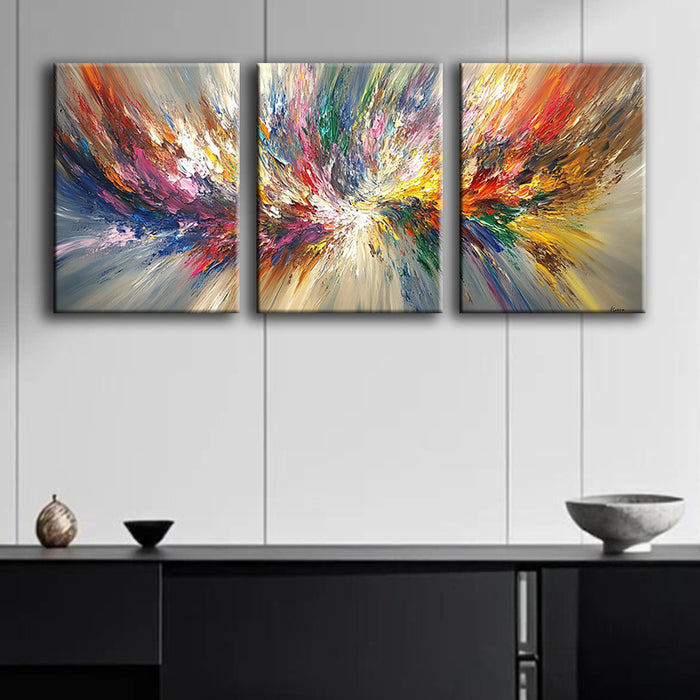 Vibrant Abstract Canvas Wall Art Set - 3pcs