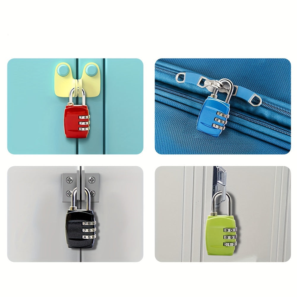 A 3-digit Combination Lock For Luggage, Gym Lockers, Cabinets