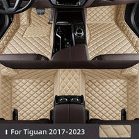 LHD Car Floor Mat - Full Coverage Custom-fit Front and Rear Seat - 3pcs