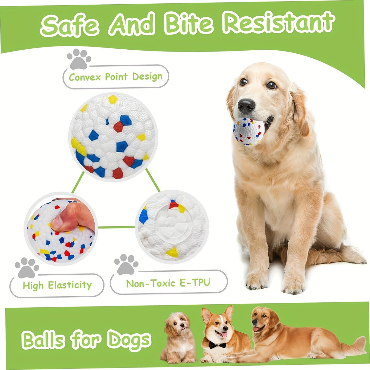 Dog Chew Toy - Interactive Ball For Aggressive Chewers