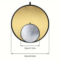 Photography Reflector - Fill Light - Golden & Silvery Panel