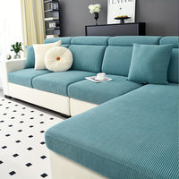 Modern Stretch Sofa Slipcovers - 1 Piece Polar Fleece Fabric Couch Protector, Machine Washable Sofa Cover, Fits Armchair to 4-Seater Sectional, Pet & Kid Friendly Furniture Protection
