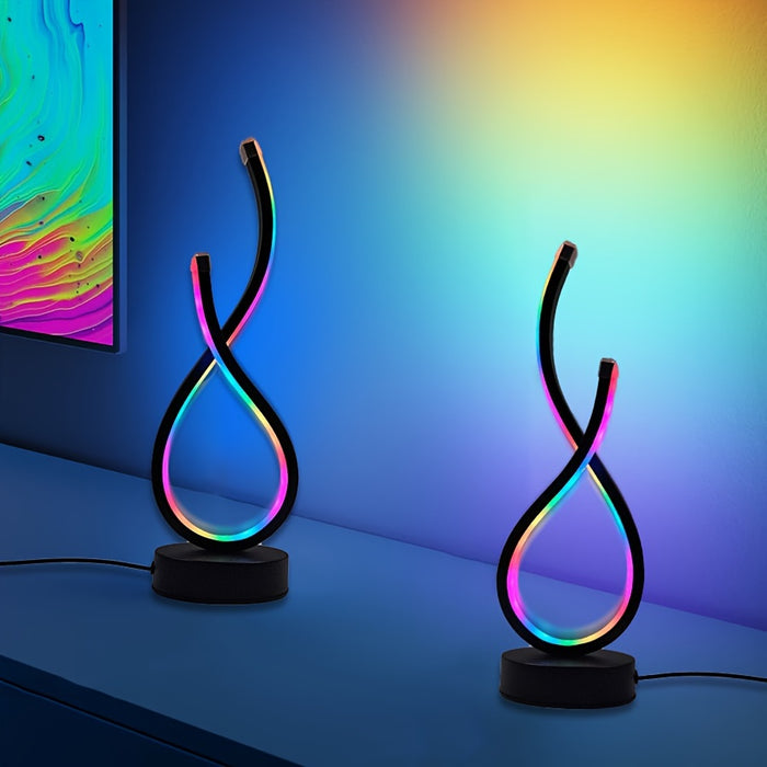 USB-Powered Love Gesture Desk Lamp with Color-Changing LED