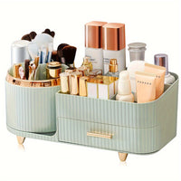 Makeup Organizer, 360° Rotating With Drawers For Vanity