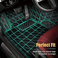 LHD Car Floor Mat - Full Coverage Custom-fit Front and Rear Seat - 3pcs