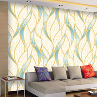 Modern 3D Wave Pattern Non-Adhesive Wallpaper