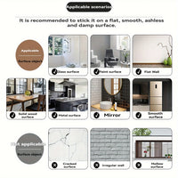 Marble Aluminum Foil Kitchen Wallpaper - High Temp, Waterproof & Oil-Resistant Sticker for Cabinets and Stovetops, 299.72cmx15.7