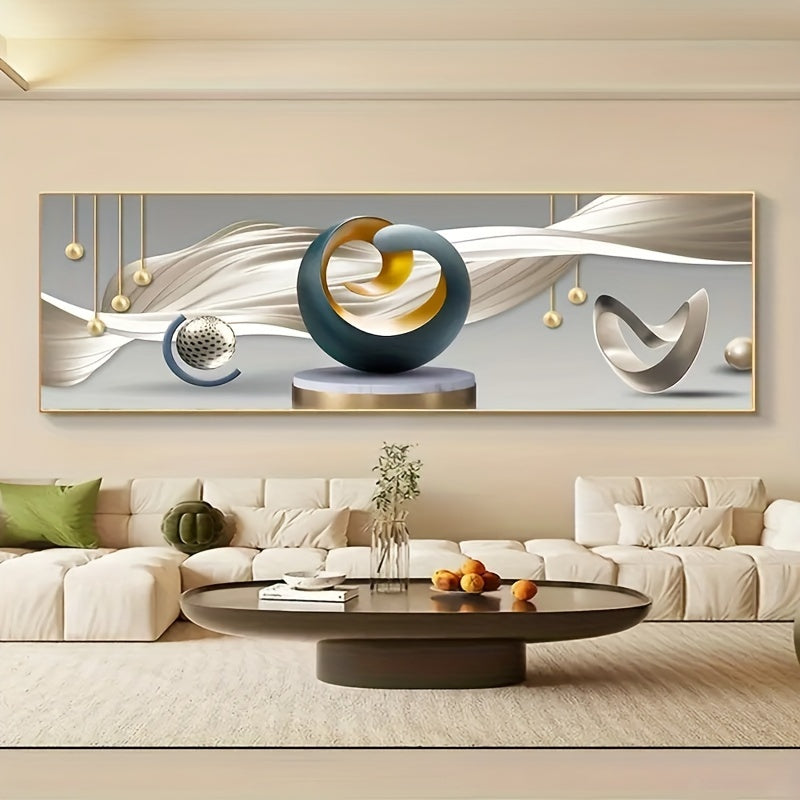 Modern Luxe Abstract Art Canvas Print - Frameless Decorative Wall Art