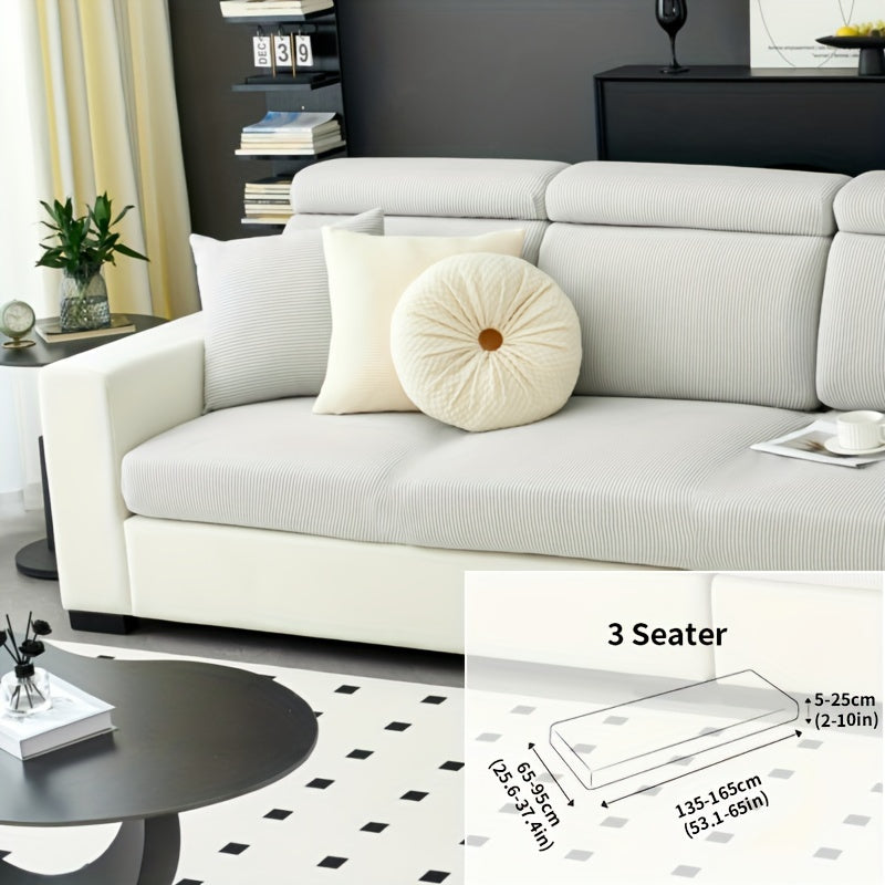 Modern Stretch Sofa Slipcovers - 1 Piece Polar Fleece Fabric Couch Protector, Machine Washable Sofa Cover, Fits Armchair to 4-Seater Sectional, Pet & Kid Friendly Furniture Protection