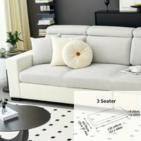 Modern Stretch Sofa Slipcovers - 1 Piece Polar Fleece Fabric Couch Protector, Machine Washable Sofa Cover, Fits Armchair to 4-Seater Sectional, Pet & Kid Friendly Furniture Protection