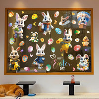 Happy Easter Window Clings - 9 Sheets /75pcs