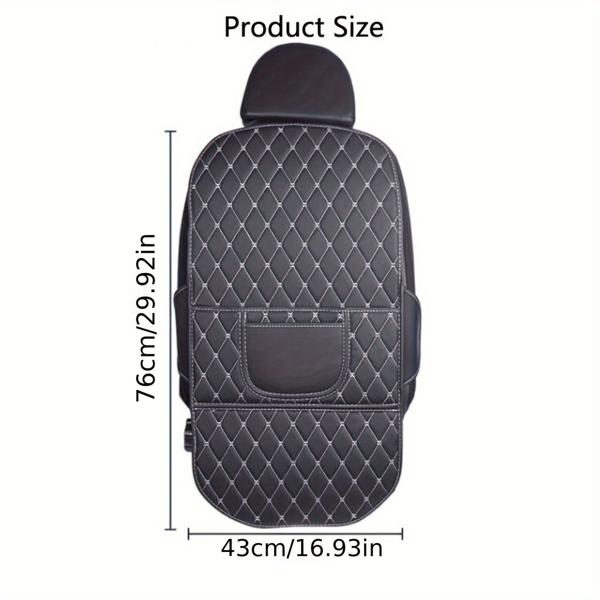 Car Backseat Kick Mats, Front Seat Protector, Car Storage Bag