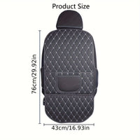 Car Backseat Kick Mats, Front Seat Protector, Car Storage Bag