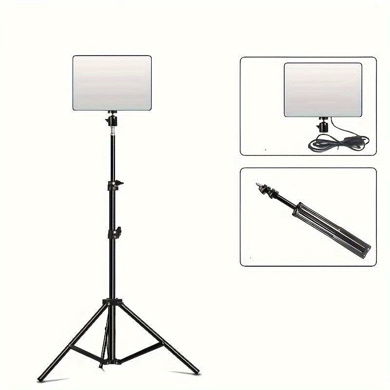 "10"" Flat Panel Light With 1.1m Stand Adjustable Triangle Stand"