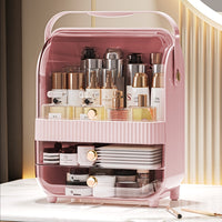 Makeup Organizer Storage Box, Cosmetics Organizer - Dustproof Cover