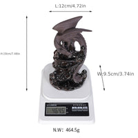 Western Winged Dragon Waterfall Ceramic Backflow Incense Burner