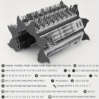 128 in 1 Precision Screwdriver Set with Magnetic Drive and Flexible Shaft