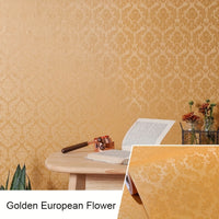 Golden Self-adhesive Wallpaper, European Style