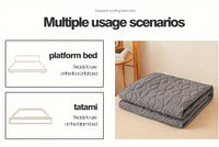 1pc Waterproof Mattress Pad Set, Dust & Stain Resistant, Soft Comfortable Bedding, Machine Washable, Polyester 100%, Polyurethane 100%, Woven, Active Printing, Ultrasonic Embossed, <3cm Thick, 80-85g Fabric Weight
