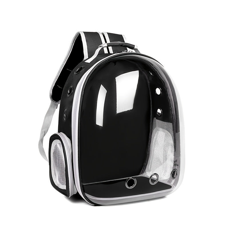 Large Capacity Cat Backpack, Transparent Pet Carrier with Breathable Design