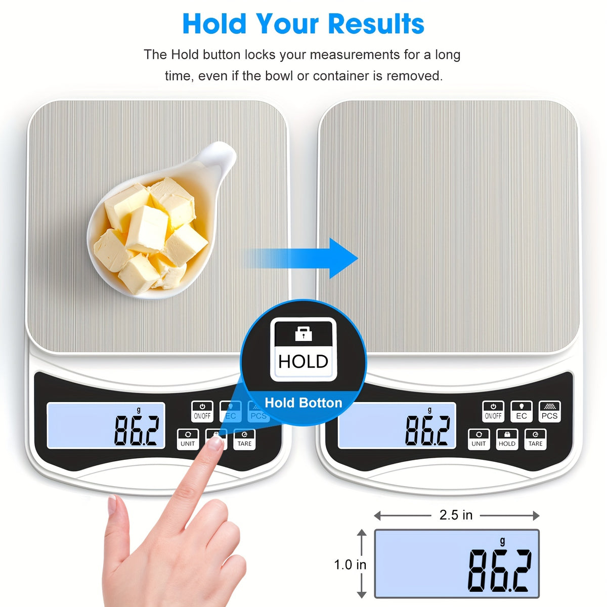 Food Kitchen Scale, 5000g X 0.1g Digital Scale