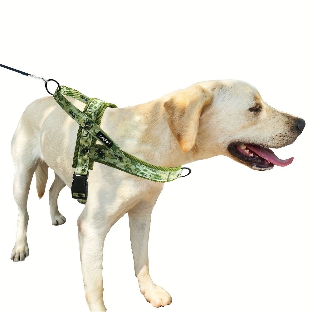 Reflective No-Pull Dog Harness - Adjustable, Escape-Proof Vest for Small to Large Breeds