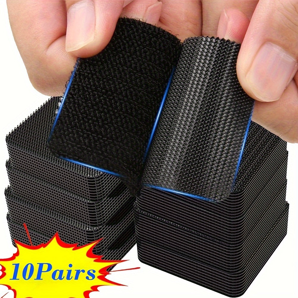 Invisible Fixing Stickers For Car Floor Mats, High Viscosity Snap Fasteners - 10 Pcs