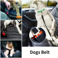 Pet Seat Belt For Dog & Cat, Retractable Dog Seatbelt