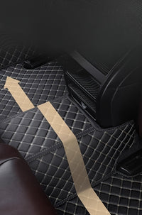 LHD Car Floor Mat - Full Coverage Custom-fit Front and Rear Seat - 3pcs