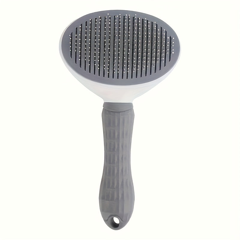 Pet Pro Stainless Steel Dog Grooming Brush - One-Click Hair Removal