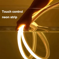 Flexible USB-Powered LED Neon Strip Lights - Energy-Saving with Touch Control