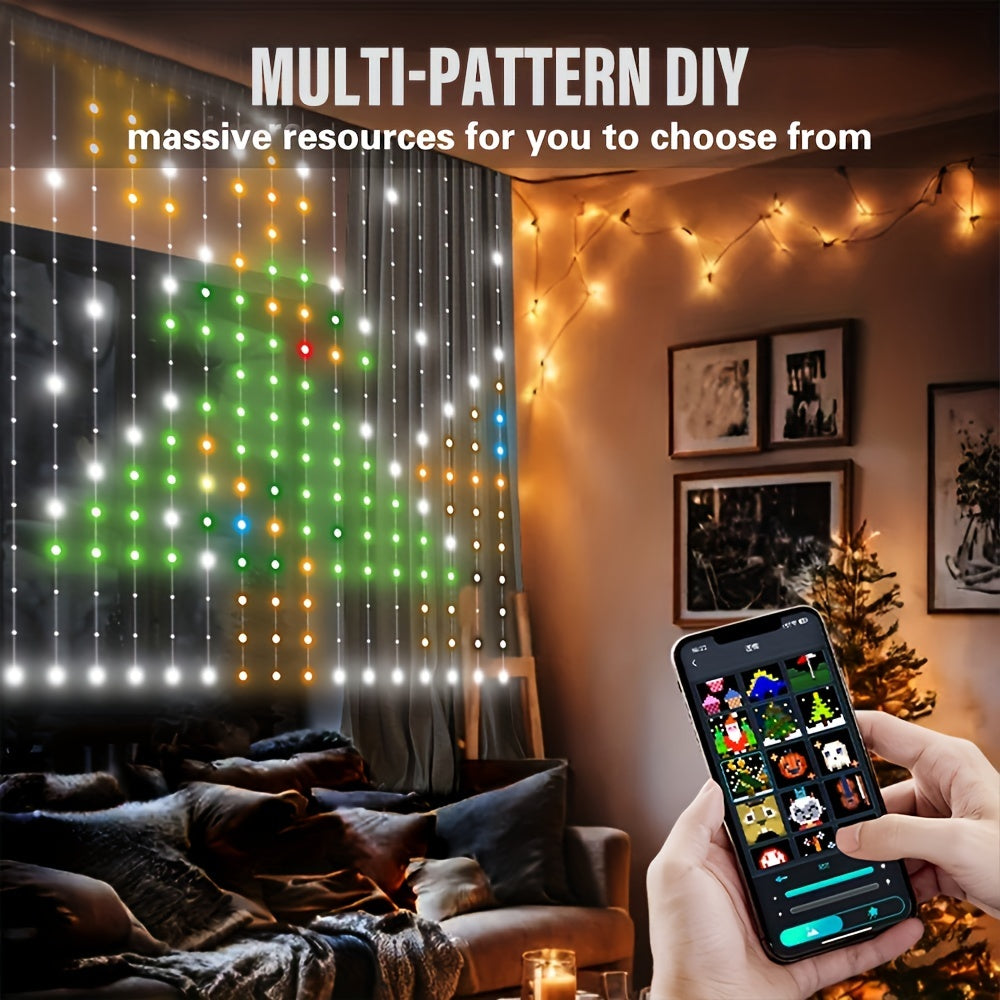Smart Curtain Lights - RGBIC Color - 256 LED