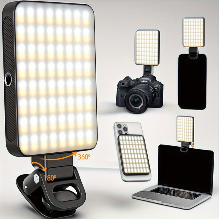 1pc Rechargeable LED Ring Light with Magnetic Attachment, USB Charging, 3 Light Modes, Compatible with iPhone 15/14/13/12/11 Pro Xs,, All Android Smartphones, for Photography, Video Conferencing, Makeup, Vlogging - 2000mAh Po