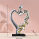 Crafts Ceremony Kiss Statue Decoration Golden Lover Figure Sculpture